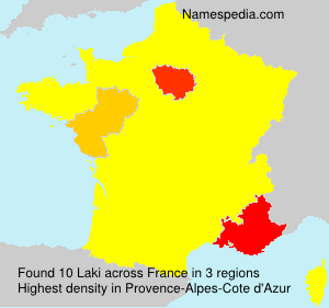 Surname Laki in France