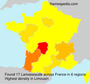 Surname Lamassiaude in France