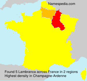 Surname Lambranca in France