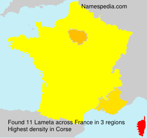 Surname Lameta in France
