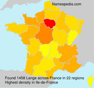Surname Lange in France