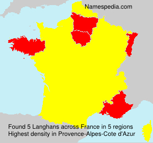 Surname Langhans in France