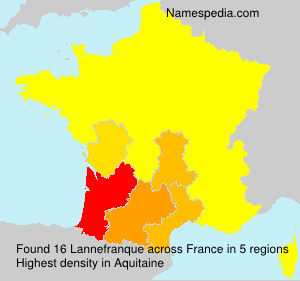 Surname Lannefranque in France