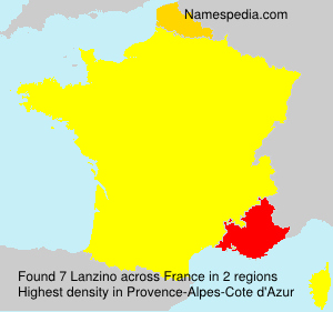 Surname Lanzino in France