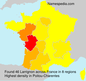 Surname Larrignon in France