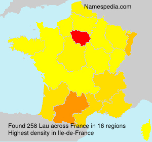 Surname Lau in France