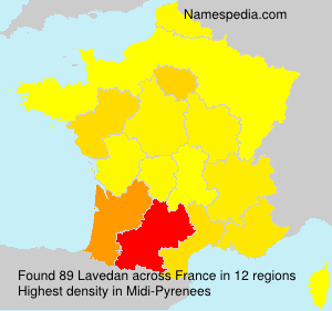 Surname Lavedan in France