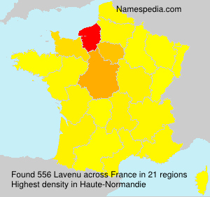 Surname Lavenu in France