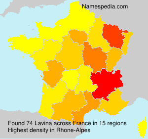 Surname Lavina in France
