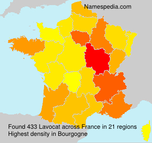 Surname Lavocat in France