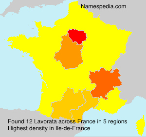 Surname Lavorata in France