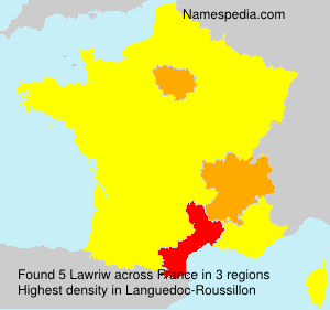 Surname Lawriw in France