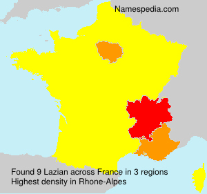 Surname Lazian in France
