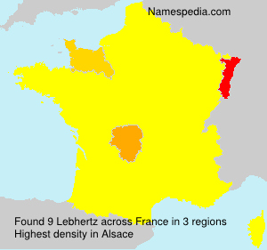 Surname Lebhertz in France