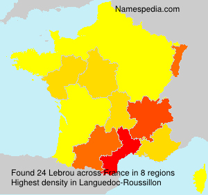 Surname Lebrou in France