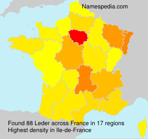 Surname Leder in France