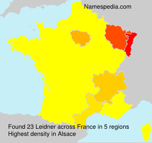 Surname Leidner in France
