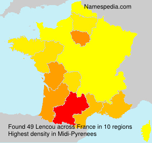 Surname Lencou in France