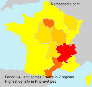 Surname Lenti in France