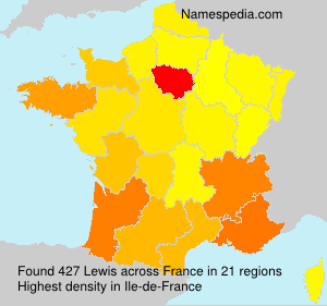Surname Lewis in France