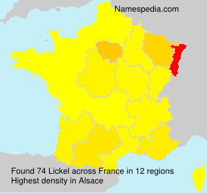 Surname Lickel in France