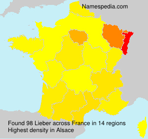 Surname Lieber in France