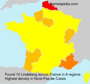 Surname Lindeberg in France
