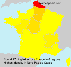 Surname Linglart in France