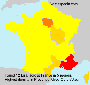 Surname Lisai in France