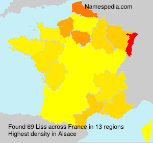 Surname Liss in France