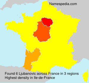 Surname Ljubanovic in France
