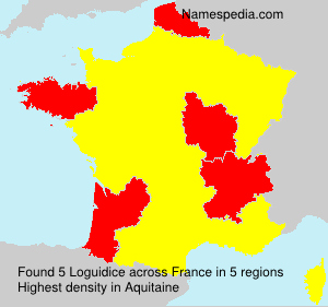 Surname Loguidice in France