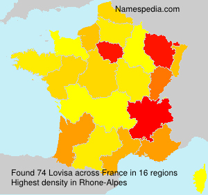 Surname Lovisa in France