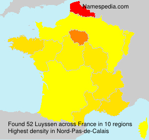Surname Luyssen in France