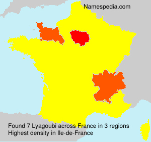 Surname Lyagoubi in France