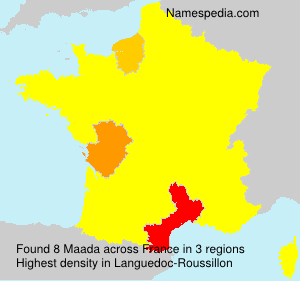 Surname Maada in France