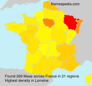 Surname Maas in France