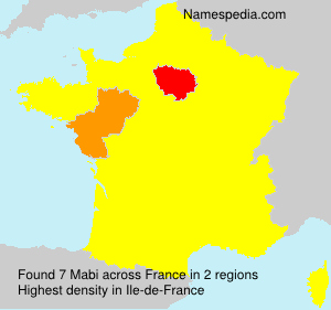 Surname Mabi in France