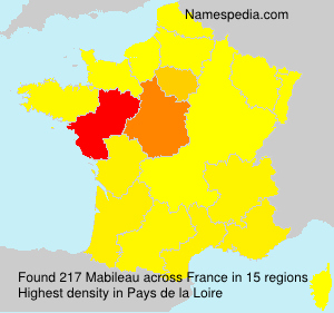 Surname Mabileau in France