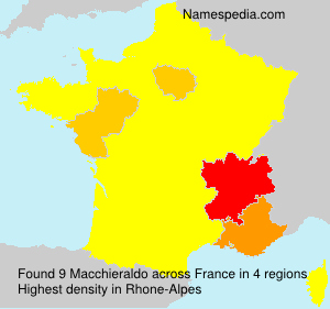 Surname Macchieraldo in France