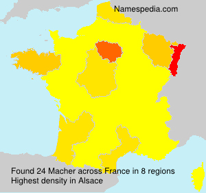 Surname Macher in France