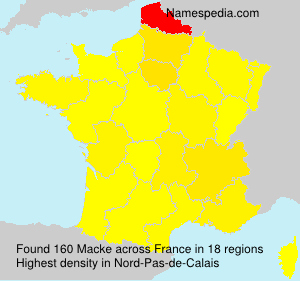 Surname Macke in France