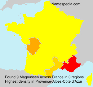 Surname Magnussen in France