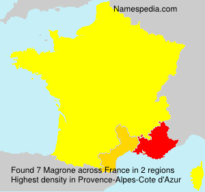 Surname Magrone in France