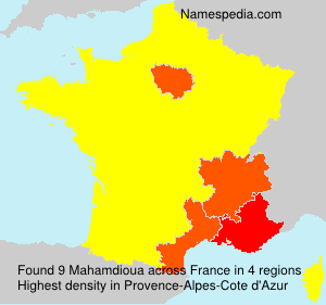 Surname Mahamdioua in France