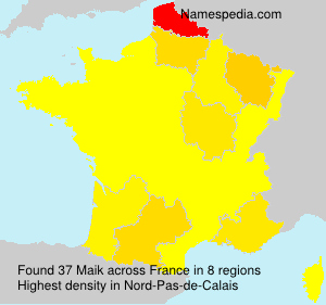 Surname Maik in France