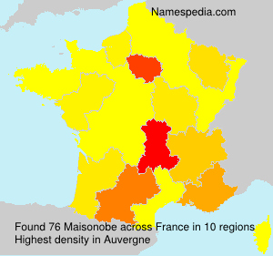 Surname Maisonobe in France