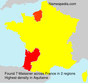 Surname Maissner in France