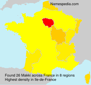 Surname Makki in France