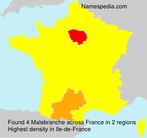 Surname Malebranche in France